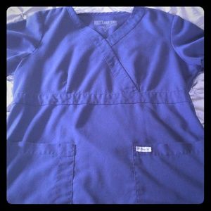 Medium greys anatomy scrub top with tie sides!